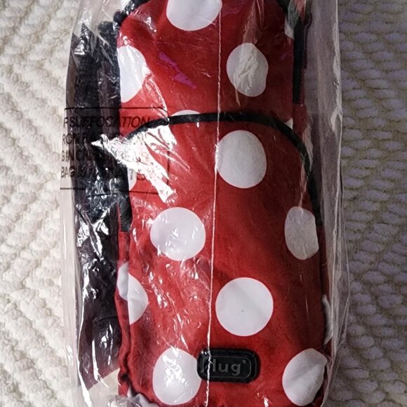 Lug Chuggie 18.5oz and Huggie Crossbody Bag Set - Crimson Large Dot - Picture 6 of 6